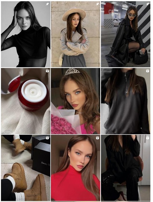 Instagram網(wǎng)紅推廣:俄羅斯時尚服飾護膚好物分享博主頻道內(nèi)容