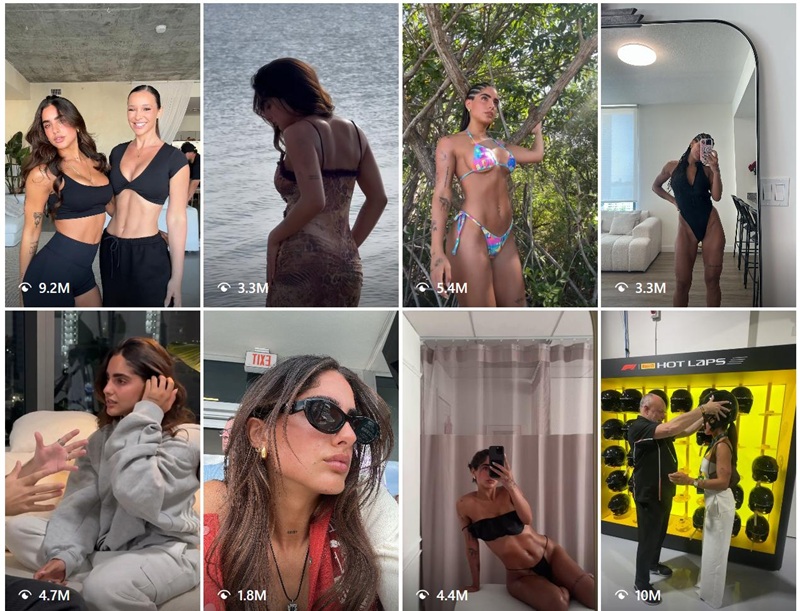 Instagram美國(guó)時(shí)尚健身女網(wǎng)紅頻道內(nèi)容