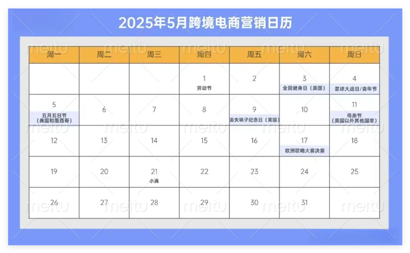 2025年海外營銷節(jié)點(diǎn)速記！助力品牌提前布局出海營銷戰(zhàn)略