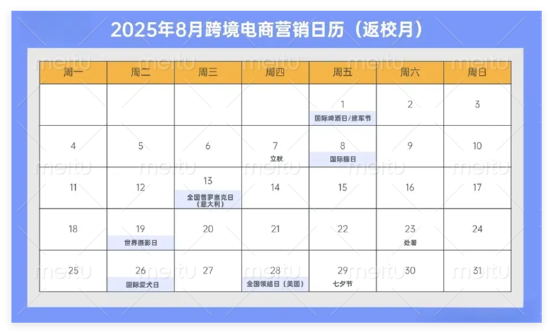 2025年海外營銷節(jié)點(diǎn)速記！助力品牌提前布局出海營銷戰(zhàn)略