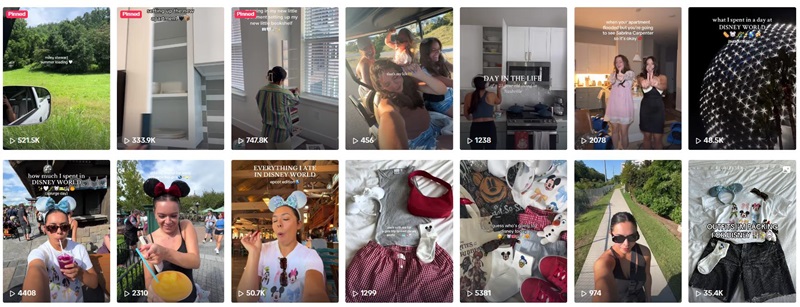 TikTok網(wǎng)紅推廣:美國(guó)生活分享KOC網(wǎng)紅尾部達(dá)人頻道內(nèi)容