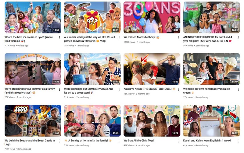 YouTube網(wǎng)紅推薦:法國生活家庭類博主頻道內(nèi)容