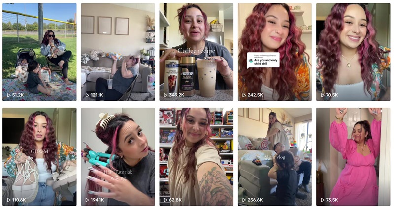 TikTok網(wǎng)紅:美國(guó)120萬粉絲母嬰生活博主頻道內(nèi)容