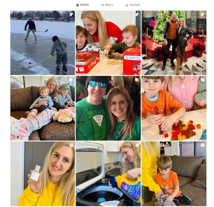 instagram母嬰尾部美國博主合作頻道內(nèi)容