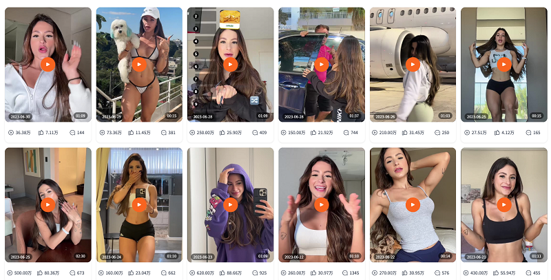 巴西tiktok紅人頻道內容