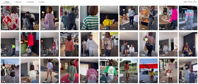 TikTok紅人推廣:美國(guó)日常生活穿搭分享達(dá)人頻道內(nèi)容