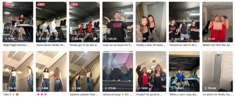 TikTok菲律賓舞蹈類(lèi)網(wǎng)紅雙胞胎網(wǎng)紅達(dá)人頻道內(nèi)容