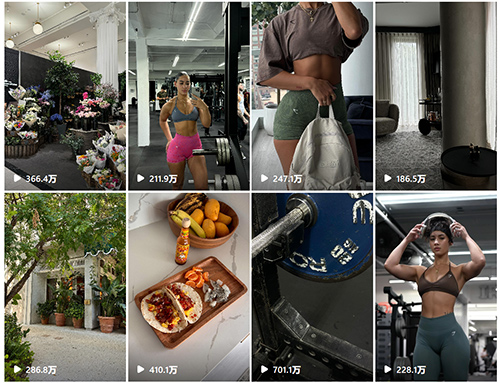 美國instagram健身達人頻道內(nèi)容