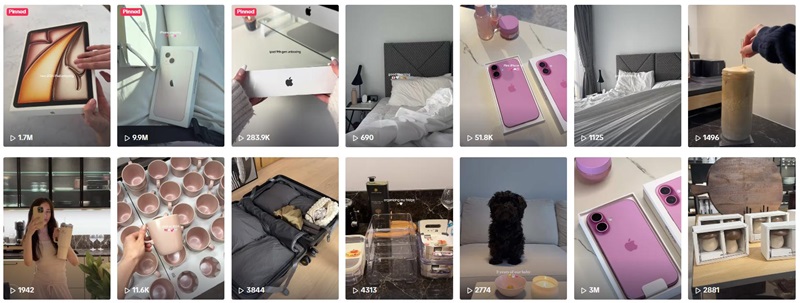 TikTok網(wǎng)紅推廣:美國服飾家居好物分享海外KOL博主頻道內(nèi)容