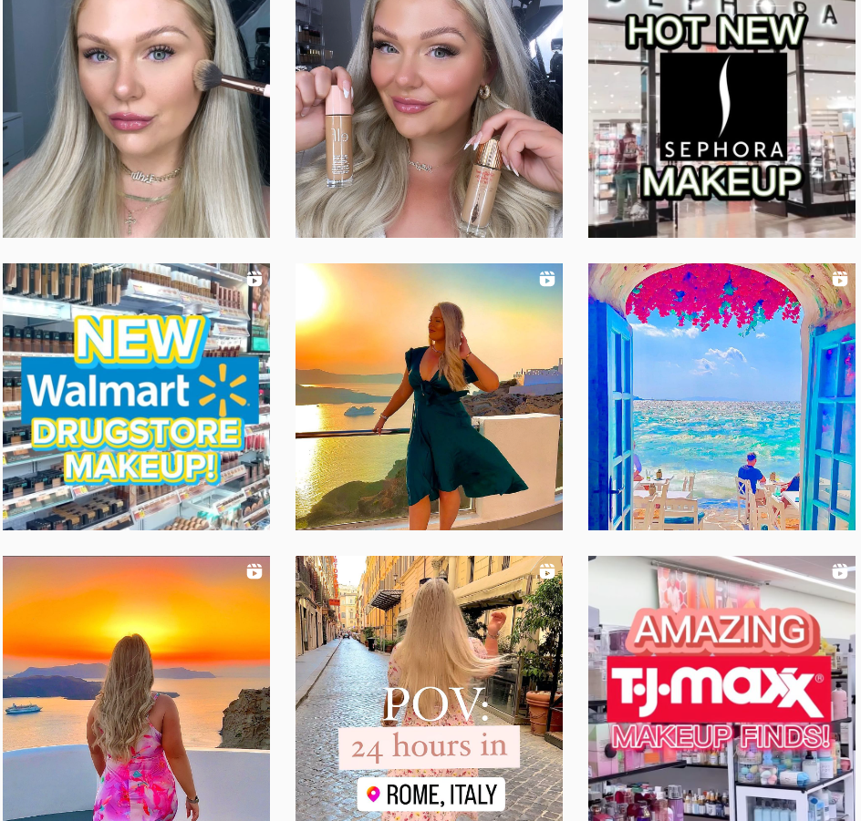 Instagram西班牙牙紅人頻道內(nèi)容