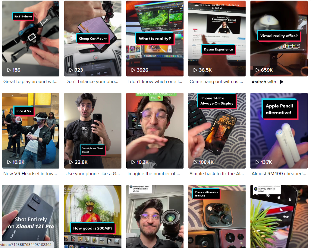 Tik Tok泰國(guó)紅人頻道內(nèi)容