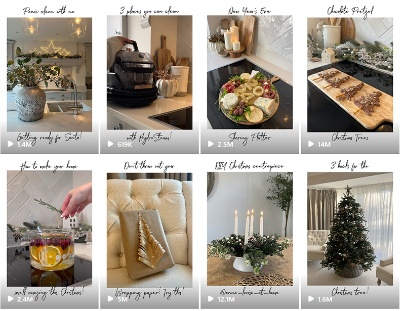 英國生活家居ins女網(wǎng)紅博主頻道內容