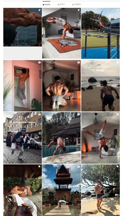 Instagram網(wǎng)紅推廣:德國運動健身尾部小博主頻道內(nèi)容