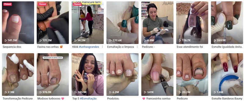 TikTok網(wǎng)紅:巴西美甲紅人合作頻道內(nèi)容