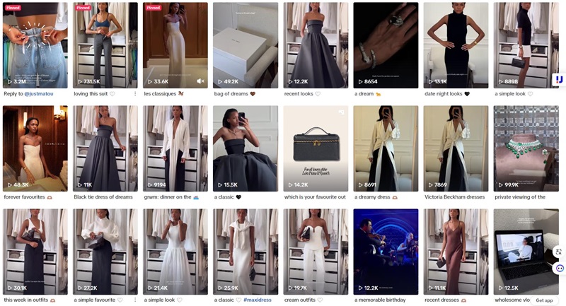 TikTok網(wǎng)紅:英國(guó)服飾小網(wǎng)紅合作推薦頻道內(nèi)容