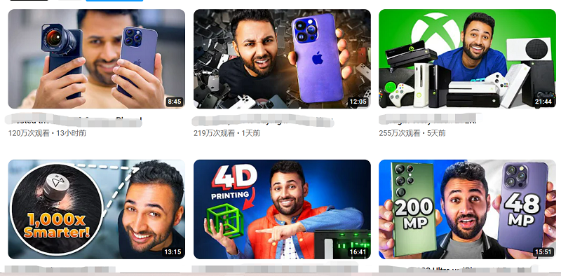 Youtube英國(guó)科技類網(wǎng)紅