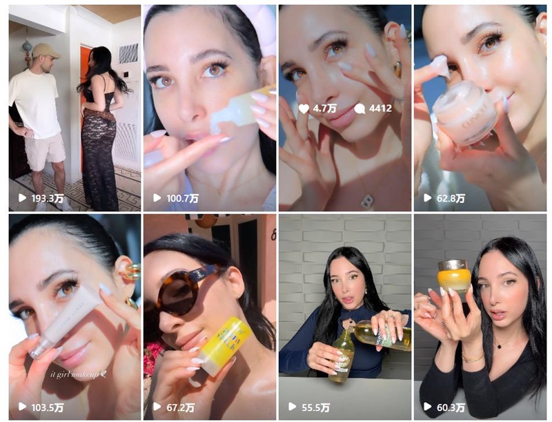 墨西哥600萬(wàn)粉絲IG護(hù)膚網(wǎng)紅博主頻道內(nèi)容