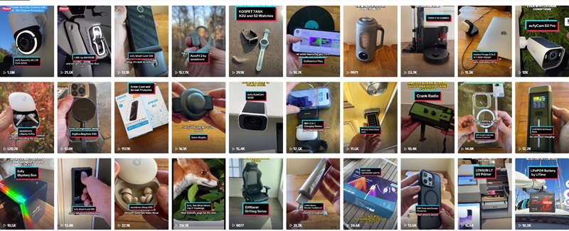 TikTok網(wǎng)紅營(yíng)銷:美國(guó)智能家居科技測(cè)評(píng)博主達(dá)人頻道內(nèi)容