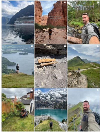 Instagram網(wǎng)紅推薦：英國旅游戶外類型KOL紅人頻道內(nèi)容