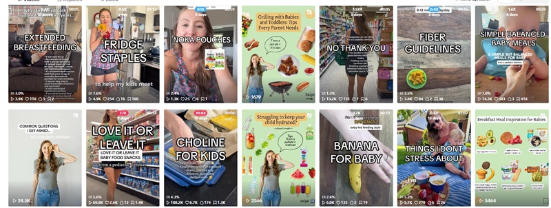 TikTok網(wǎng)紅推薦:美國兒科營養(yǎng)師和哺乳專家博主頻道內(nèi)容