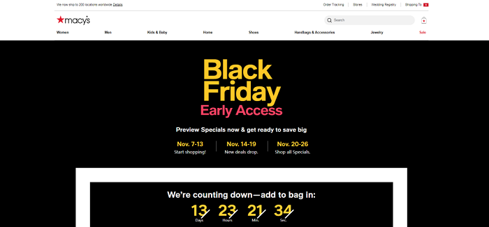 黑五營銷節(jié)點