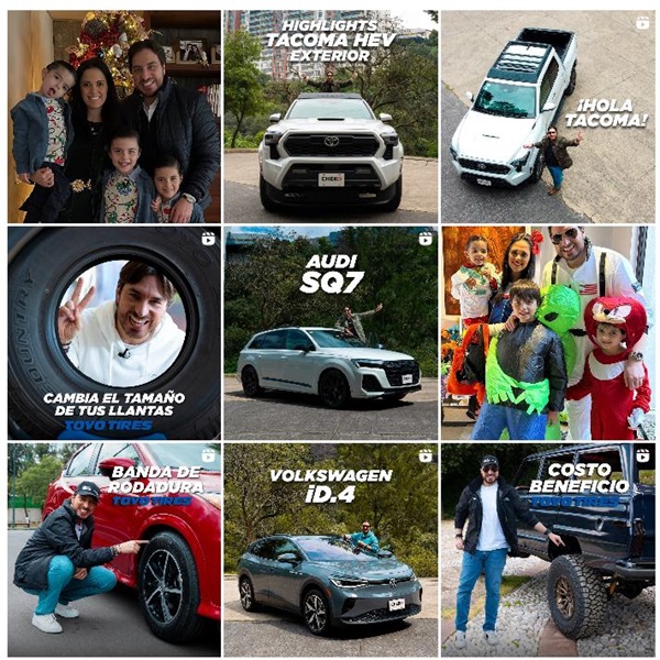 Instagram網(wǎng)紅營銷：墨西哥汽車海外博主專業(yè)試駕各國汽車