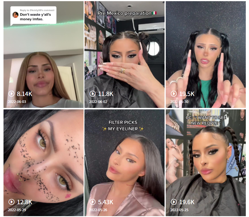 Tik Tok泰國(guó)紅人頻道內(nèi)容